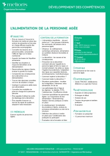 Alimentation de la personne âgée
