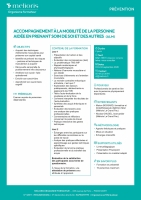 Accompagnement à la mobilité de la personne aidée en prenant