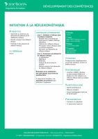 Initiation à la réflexion éthique